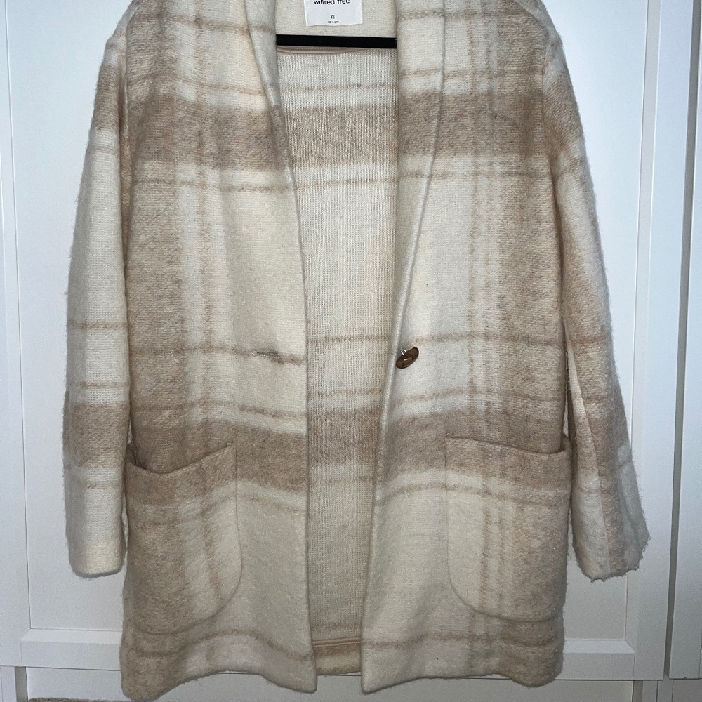 Aritzia Wifred Free Italian Wool Plaid Jacket - Picture 2 of 2